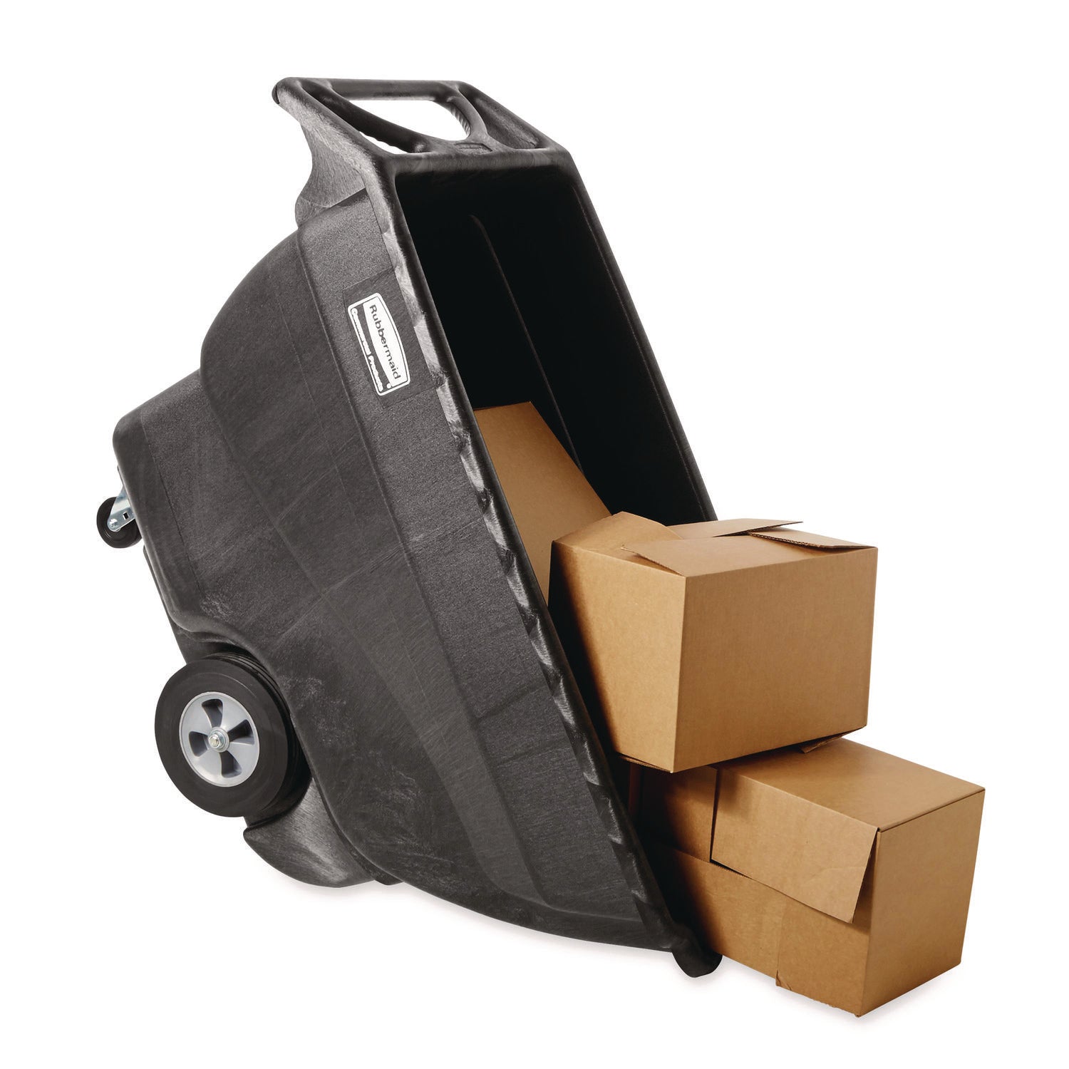 Structural Foam Tilt Truck, 151 gal, 1,000 lb Capacity, Plastic, Black