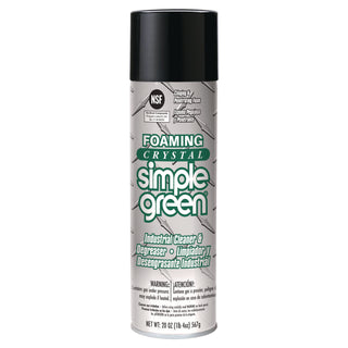 Foaming Crystal Industrial Cleaner and Degreaser, 20 oz Aerosol Spray, 12/Carton