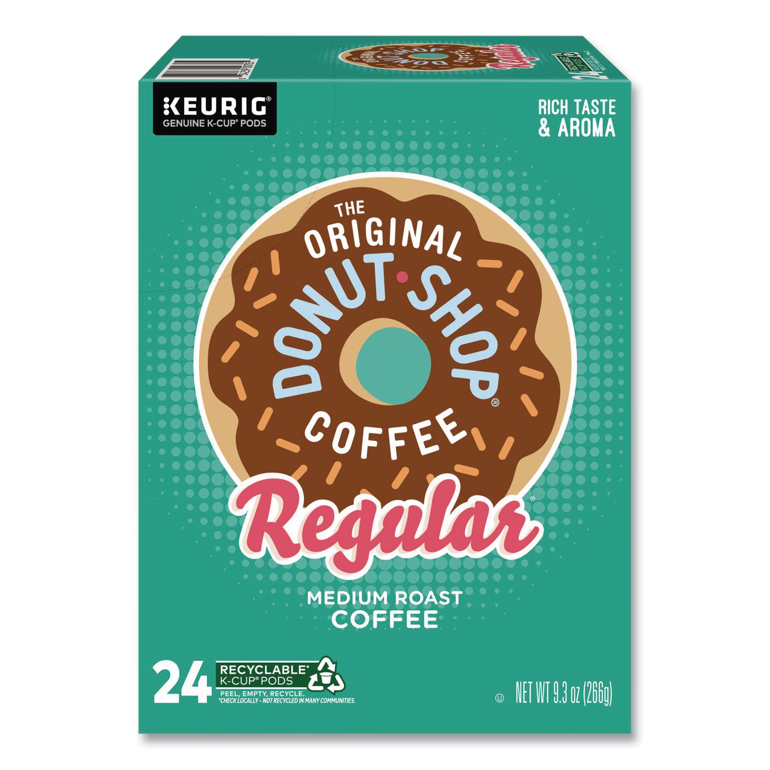 Donut Shop Coffee K-Cups, Regular, 24/Box
