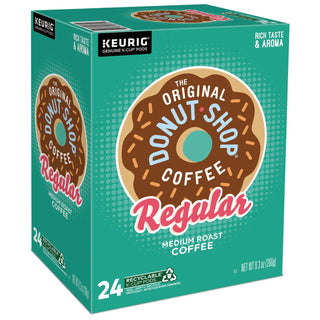 Donut Shop Coffee K-Cups, Regular, 24/Box