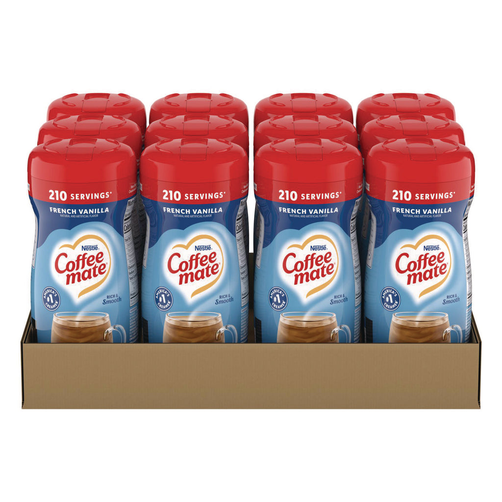 Non-Dairy Powdered Creamer, French Vanilla, 15 oz Canister, 12/Carton