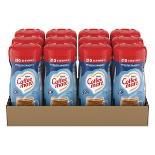 Non-Dairy Powdered Creamer, French Vanilla, 15 oz Canister, 12/Carton