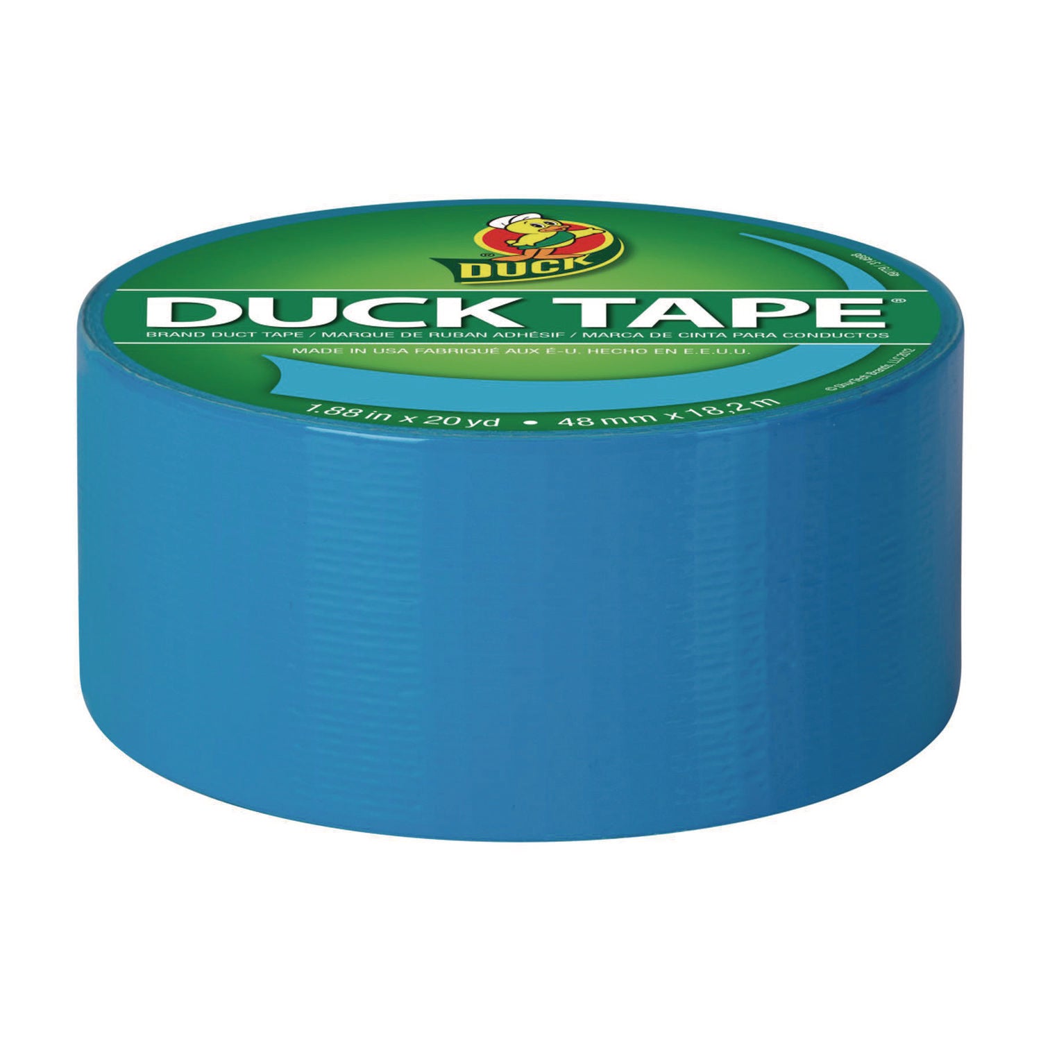 Colored Duct Tape, 3" Core, 1.88" x 20 yds, Electric Blue