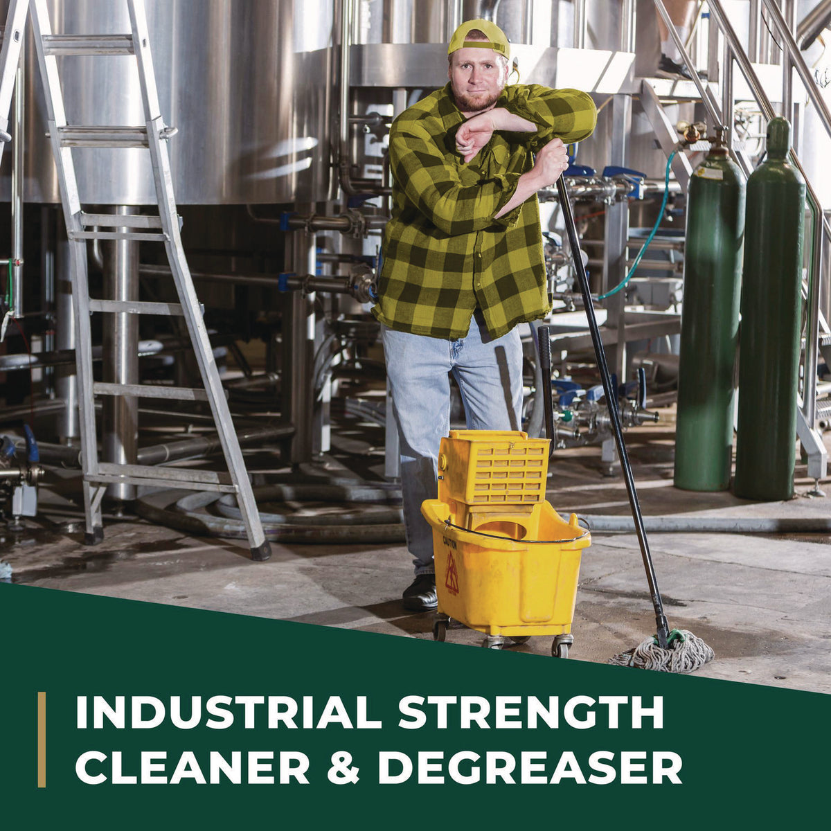 Industrial Cleaner and Degreaser, Concentrated, Lemon, 1 gal Bottle, 6/Carton