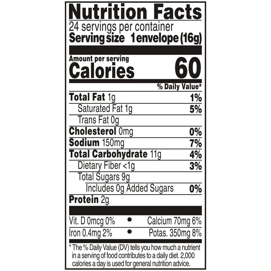 Hot Cocoa Mix, No Sugar Added, 24 Packets/Box
