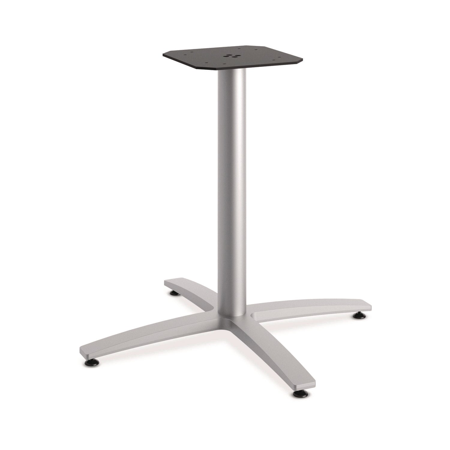 Between Seated-Height X-Base for 42" Table Tops, 32.68w x 29.57h, Silver