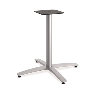 Between Seated-Height X-Base for 42" Table Tops, 32.68w x 29.57h, Silver