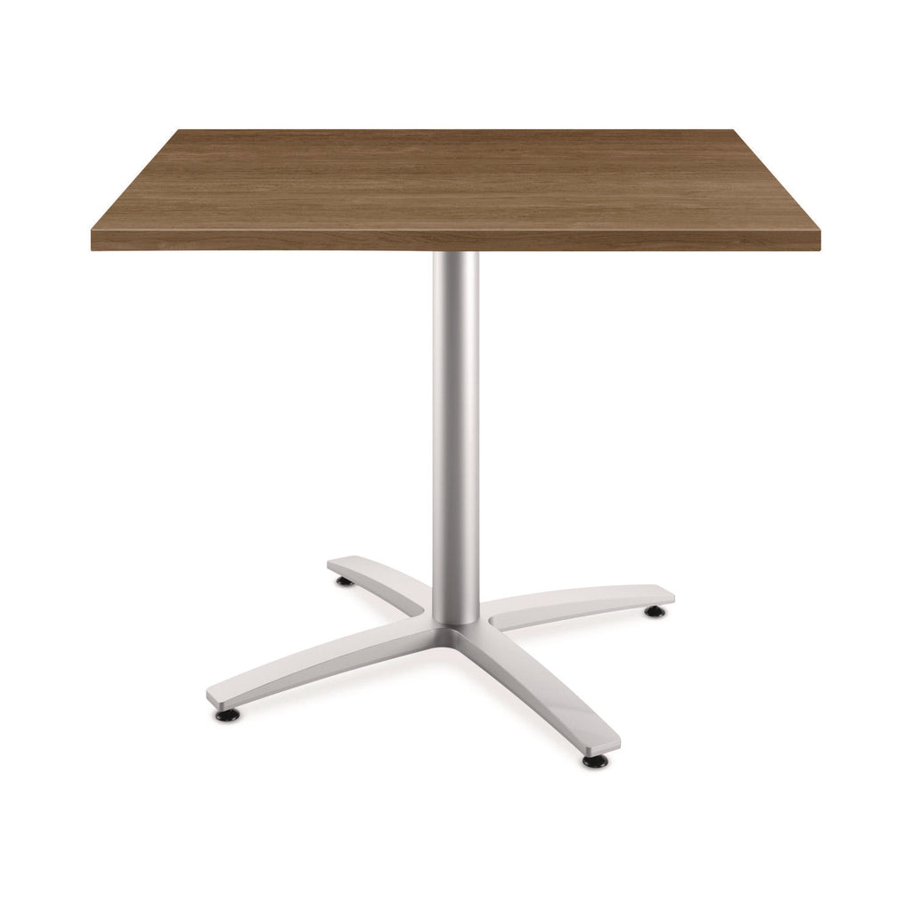 Between Seated-Height X-Base for 42" Table Tops, 32.68w x 29.57h, Silver