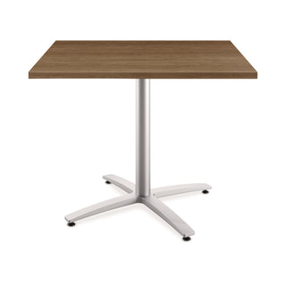 Between Seated-Height X-Base for 42" Table Tops, 32.68w x 29.57h, Silver