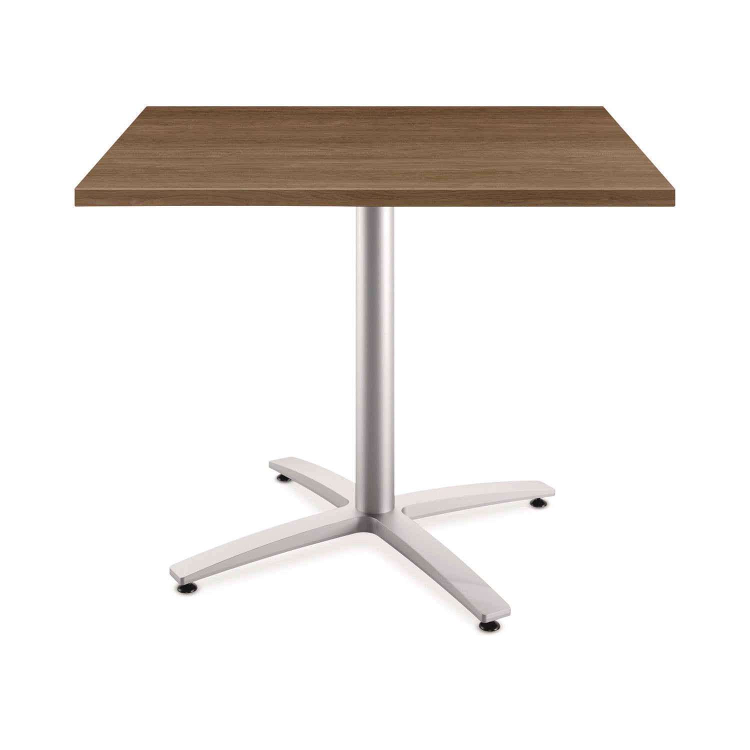 Between Seated-Height X-Base for 42" Table Tops, 32.68w x 29.57h, Silver