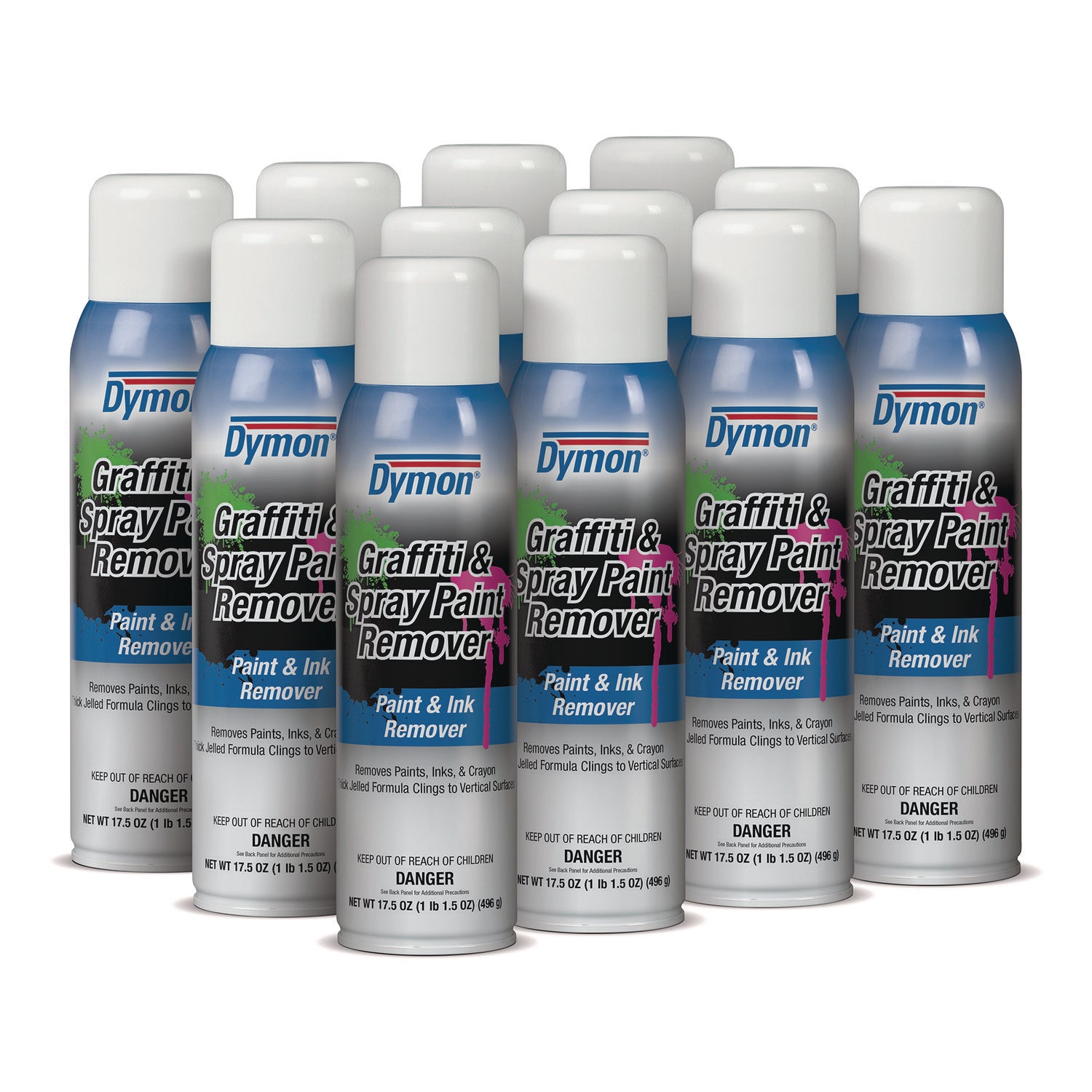 Graffiti/Paint Remover, Jelled Formula, 17.5 oz Aerosol Spray