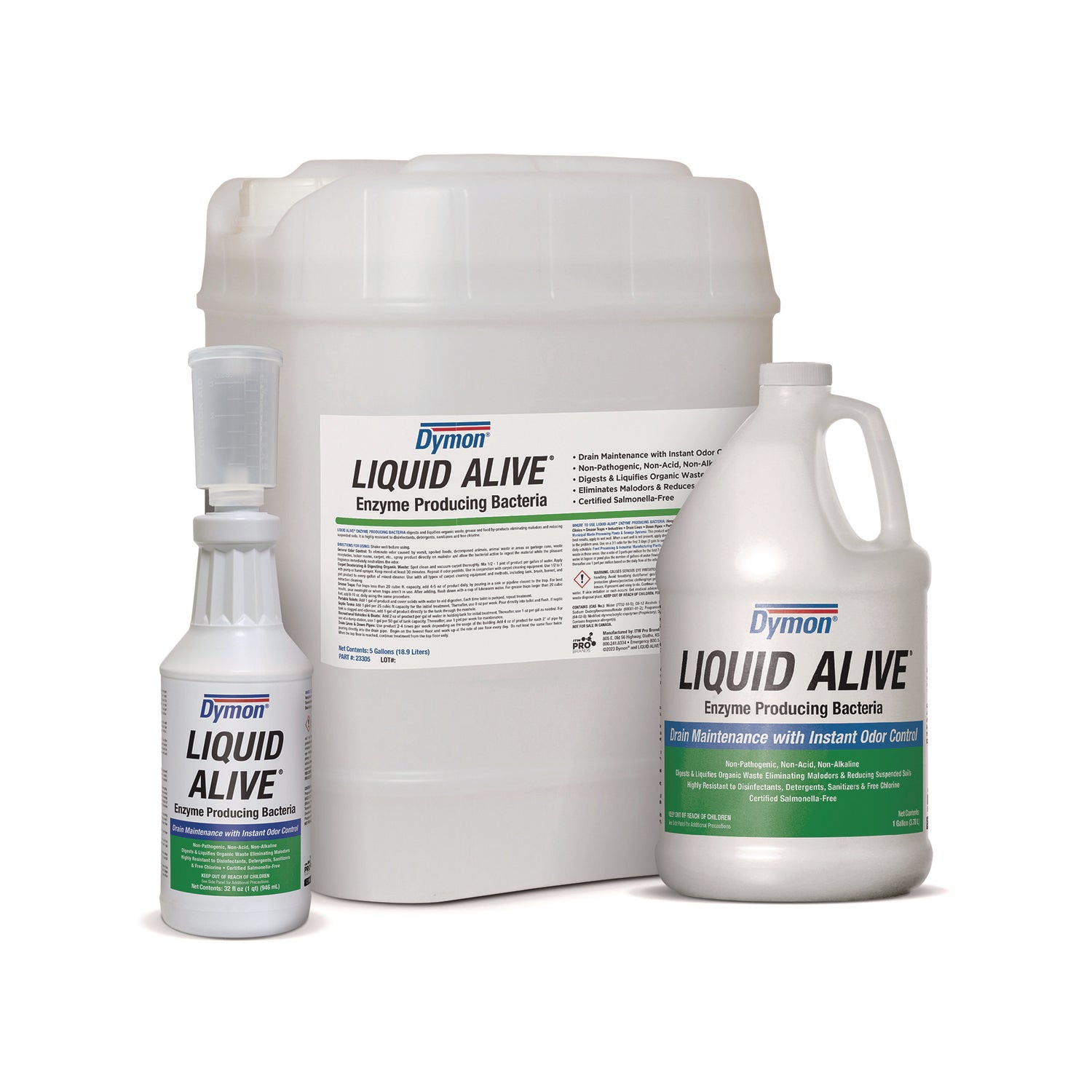 LIQUID ALIVE Enzyme Producing Bacteria, 32 oz. Bottle, 12/Carton