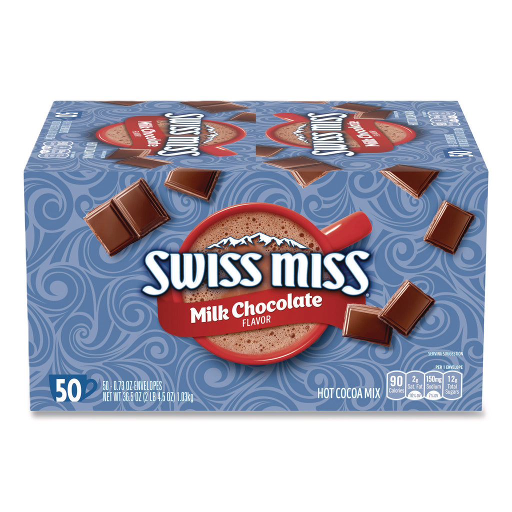 Hot Cocoa Mix, Regular, 0.73 oz. Packets, 50 Packets/Box