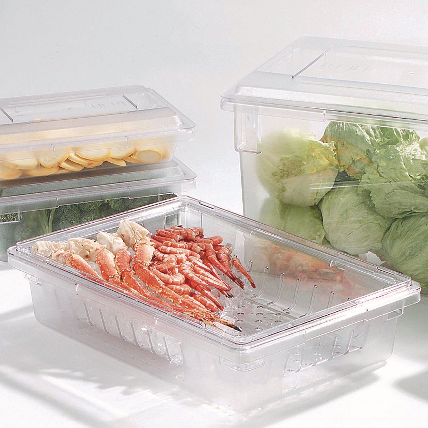 FOOD-BOX-COLANDER-18X26- CLR(1)PCARB CLEAR