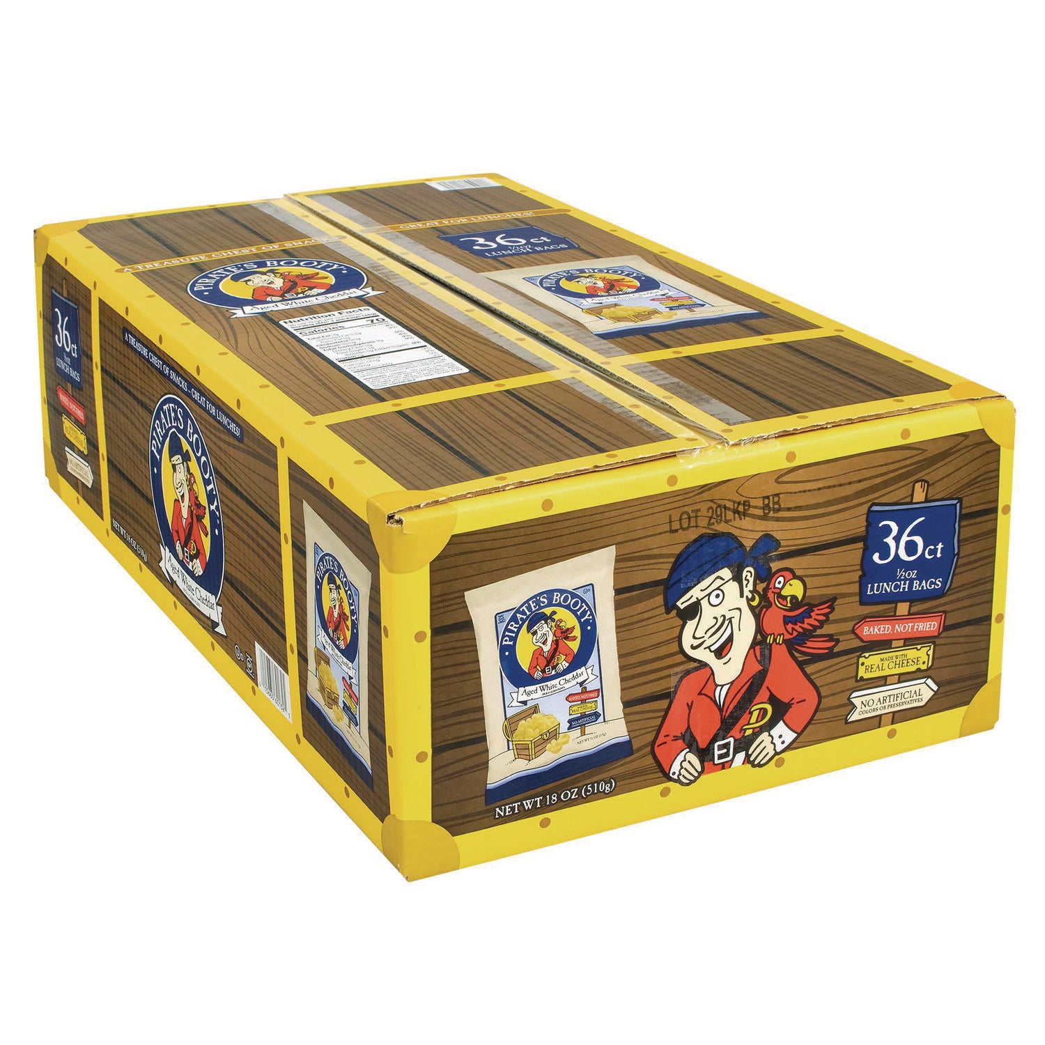 Puffs, Aged White Cheddar, 0.5 oz Bag, 36/Box, Ships in 1-3 Business Days
