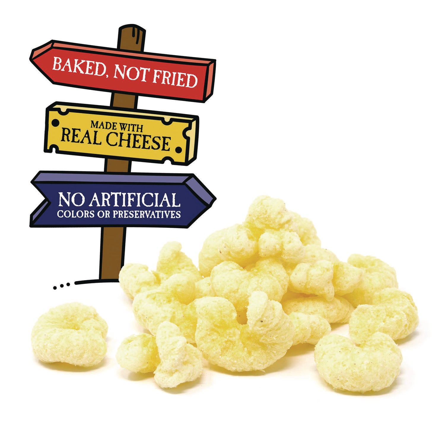 Puffs, Aged White Cheddar, 0.5 oz Bag, 36/Box, Ships in 1-3 Business Days