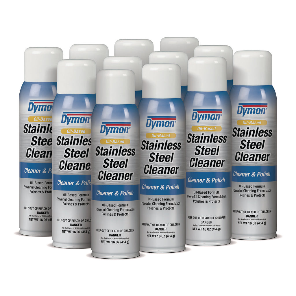 Stainless Steel Cleaner, 16 oz Aerosol Spray, 12/Carton