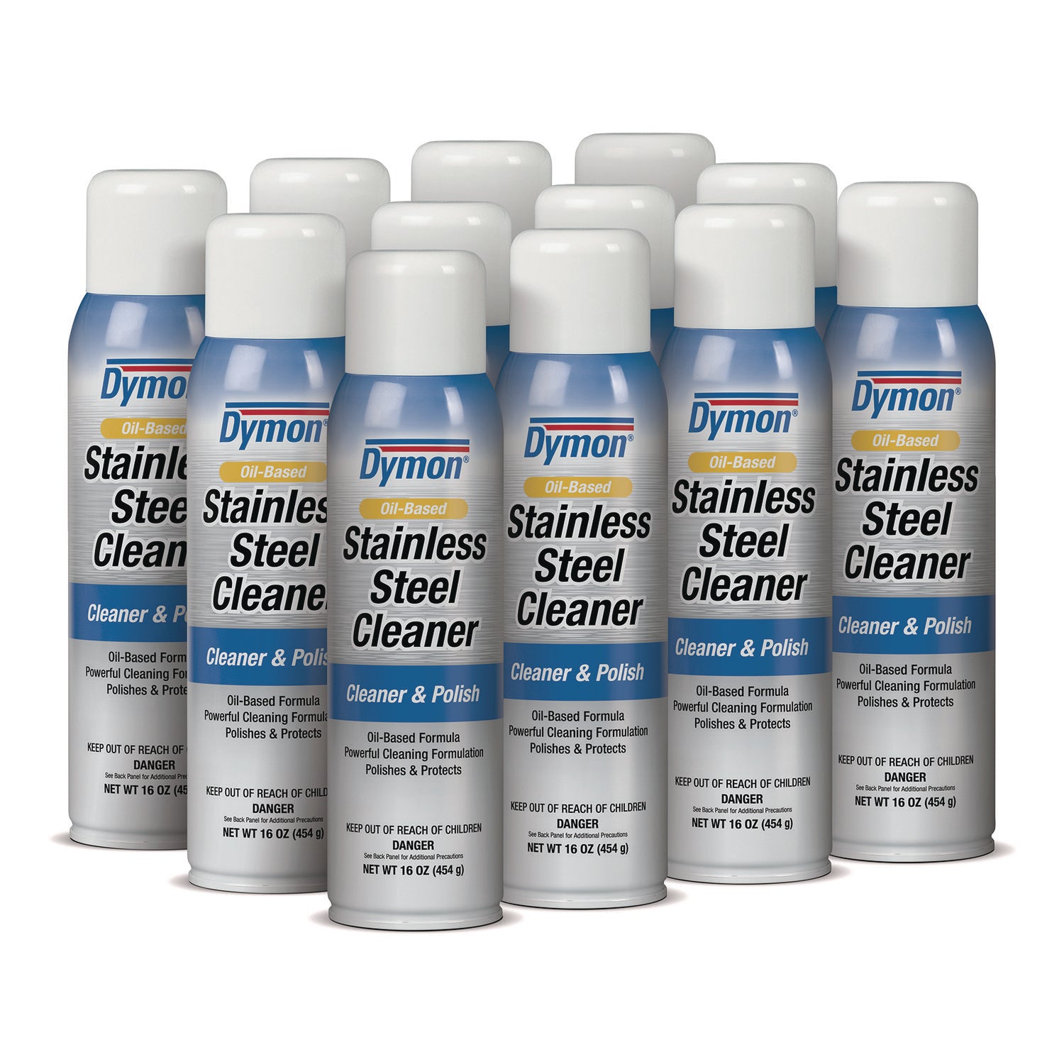 Stainless Steel Cleaner, 16 oz Aerosol Spray, 12/Carton