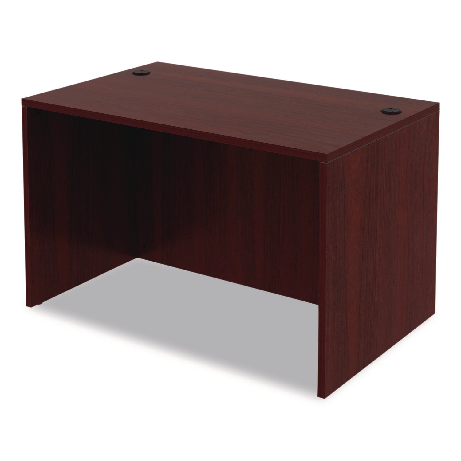 Alera Valencia Series Straight Front Desk Shell, 47.25" x 29.5" x 29.63", Mahogany