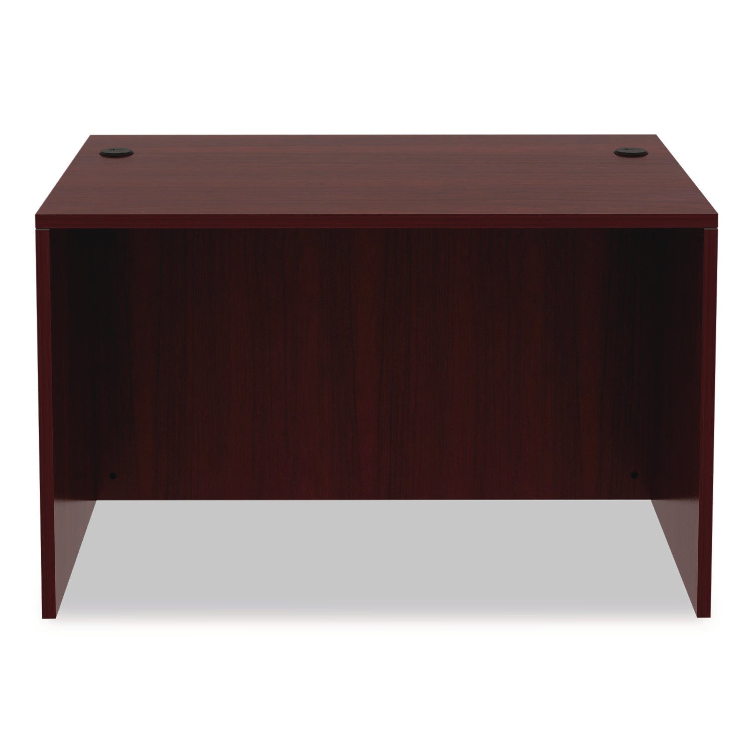 Alera Valencia Series Straight Front Desk Shell, 47.25" x 29.5" x 29.63", Mahogany