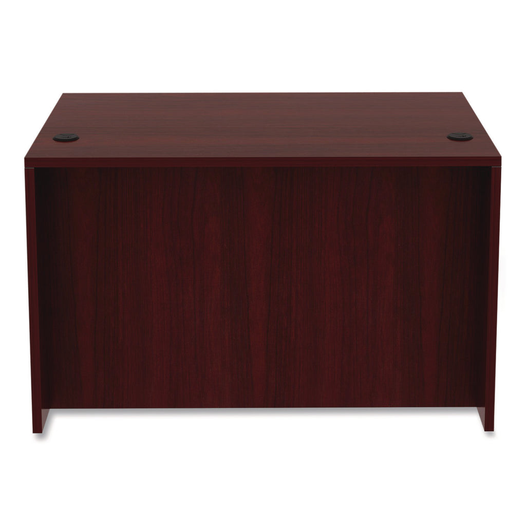 Alera Valencia Series Straight Front Desk Shell, 47.25" x 29.5" x 29.63", Mahogany