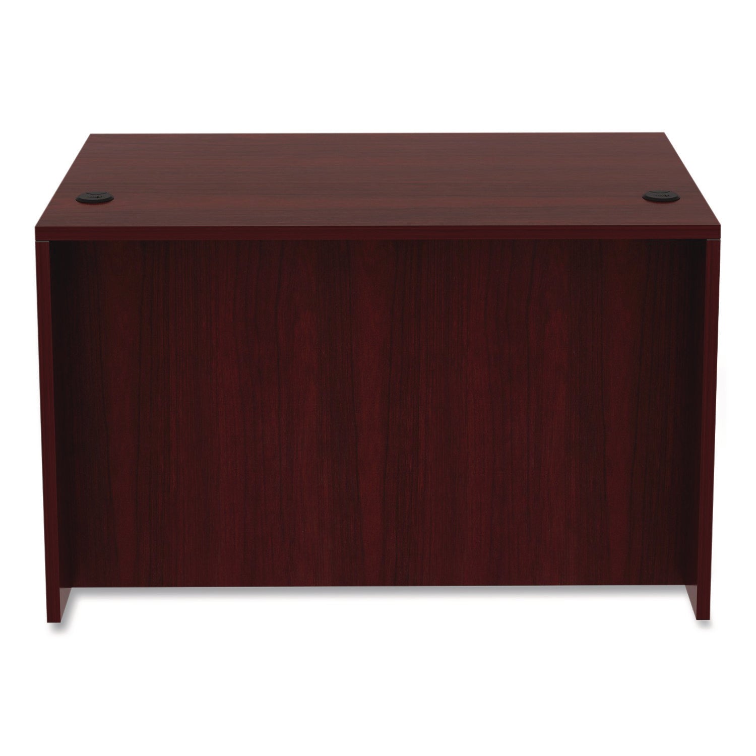 Alera Valencia Series Straight Front Desk Shell, 47.25" x 29.5" x 29.63", Mahogany
