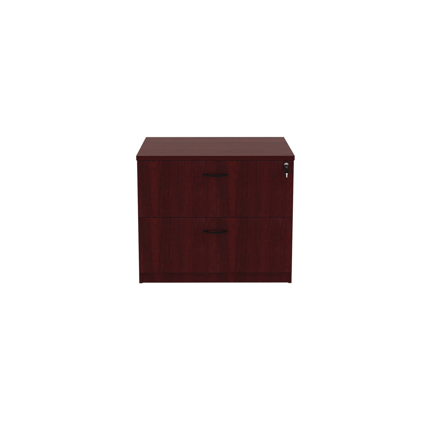 Alera Valencia Series Lateral File, 2 Legal/Letter-Size File Drawers, Mahogany, 34" x 22.75" x 29.5