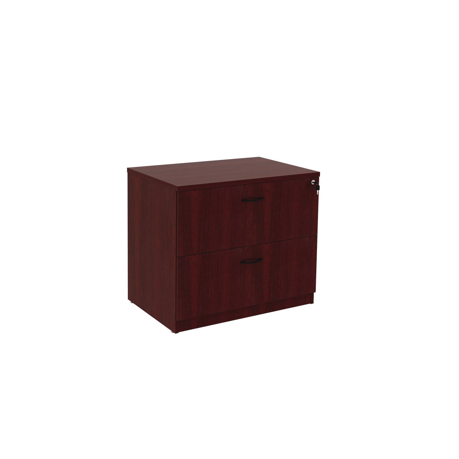 Alera Valencia Series Lateral File, 2 Legal/Letter-Size File Drawers, Mahogany, 34" x 22.75" x 29.5