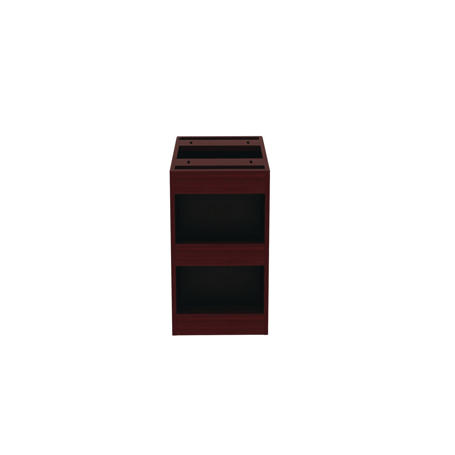 Alera Valencia Series Full Pedestal File, Left or Right, 2 Legal/Letter-Size File Drawers, Mahogany, 15.63" x 20.5" x 28.5