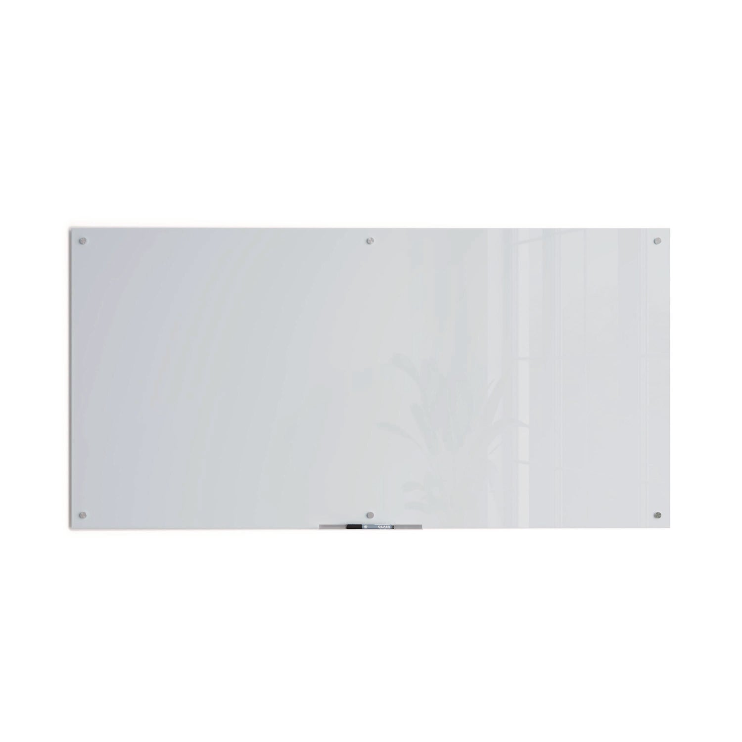 Glass Dry Erase Board, 70 x 35, White Surface