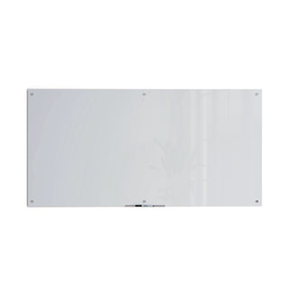 Glass Dry Erase Board, 70 x 35, White Surface