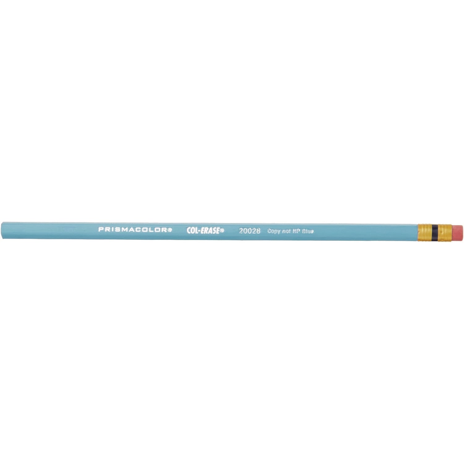 Col-Erase Pencil With Eraser, 0.7 Mm, 2b (#1), Non-Photo Blue Lead, Non-Photo Blue Barrel, Dozen