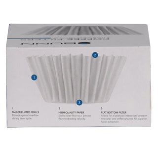Coffee Filters, 8 to 12 Cup Size, Flat Bottom, 100/Pack, 12 Packs/Carton
