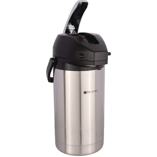 3 Liter Lever Action Airpot, Stainless Steel/Black