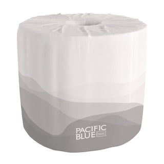 Pacific Blue Basic Bathroom Tissue, Septic Safe, 2-Ply, White, 550 Sheets/Roll, 80 Rolls/Carton