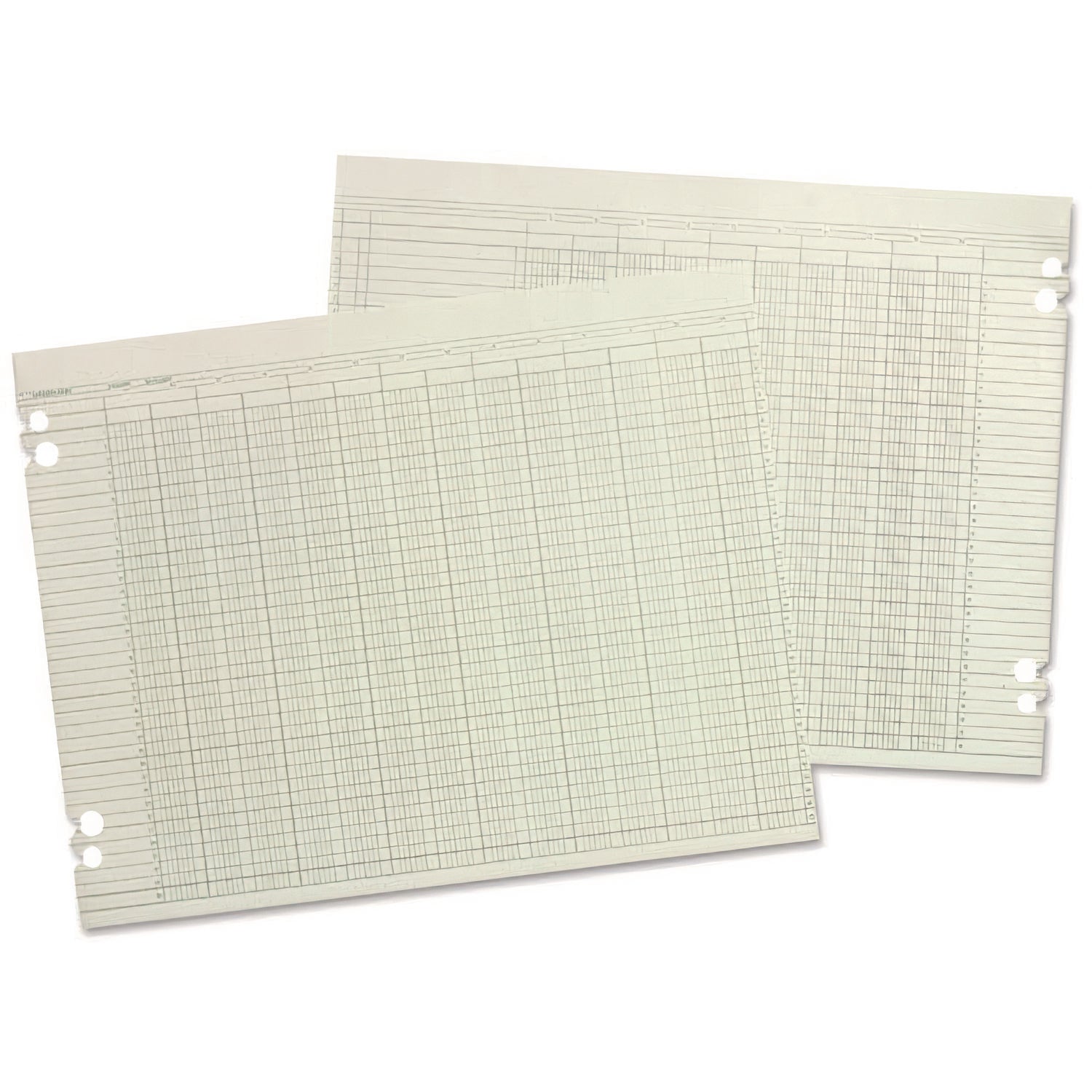 Accounting Sheets, 6 Columns, 9.25 X 11.88, Green, Loose Sheet,100/pack