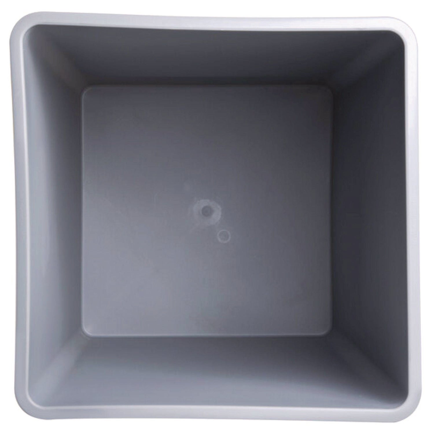 Untouchable Waste Container, Square, Plastic, 35gal, Gray