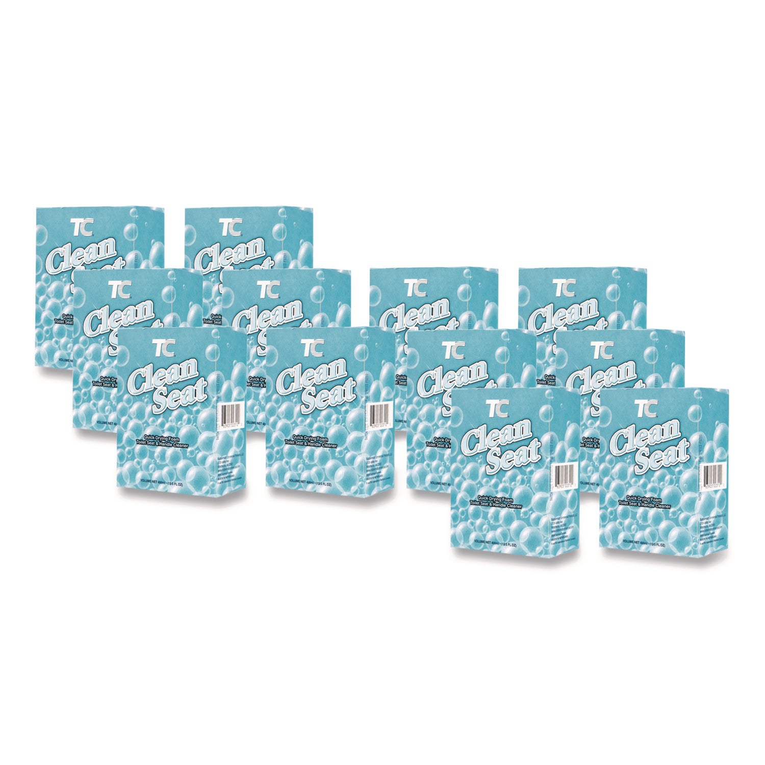 TC Clean Seat Foaming Refill, Unscented, 400mL Box, 12/Carton