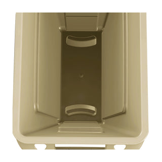 Slim Jim with Venting Channels, 23 gal, Plastic, Beige