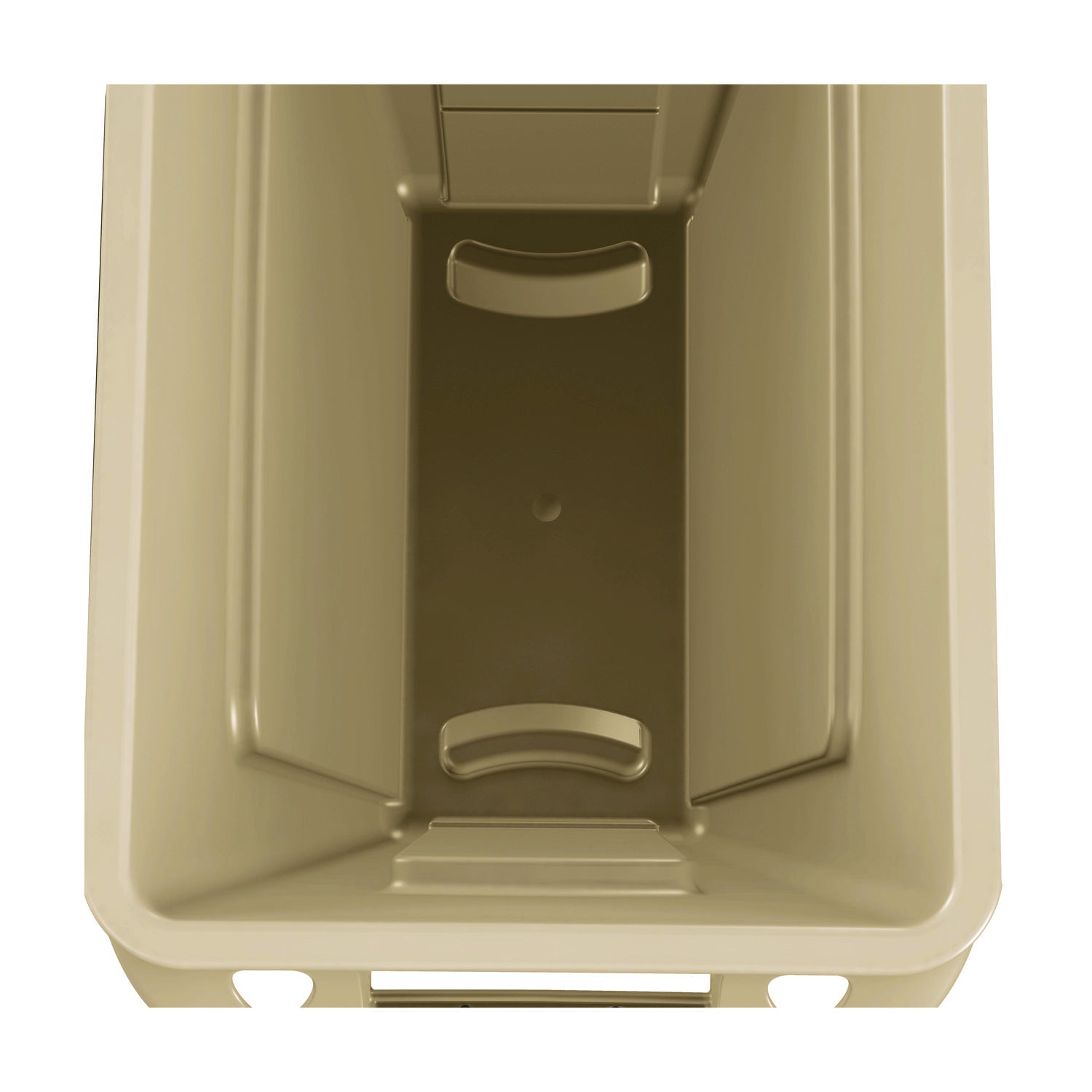 Slim Jim with Venting Channels, 23 gal, Plastic, Beige