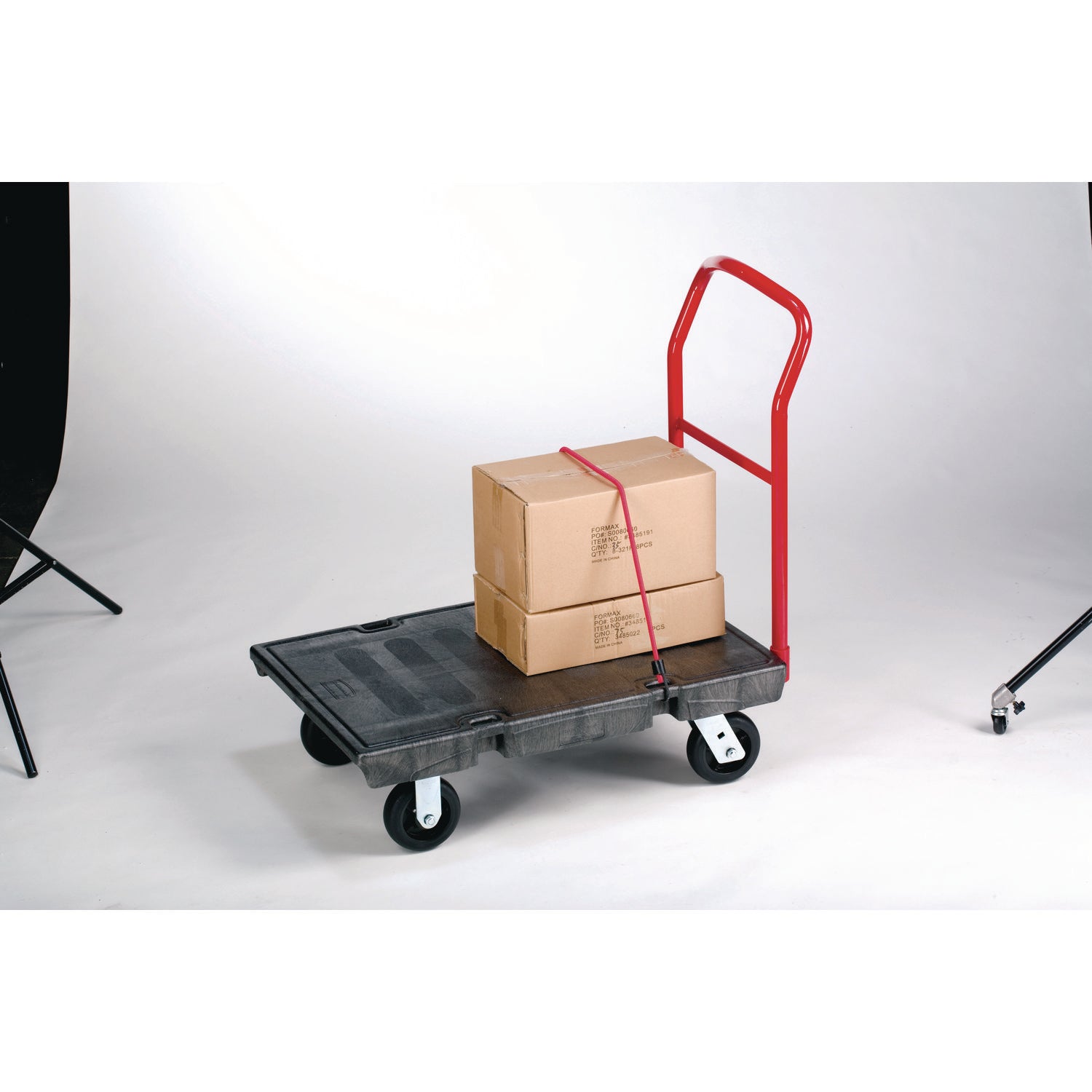 Heavy-Duty Platform Truck Cart, 1,000 lb Capacity, 24 x 36 Platform, Black