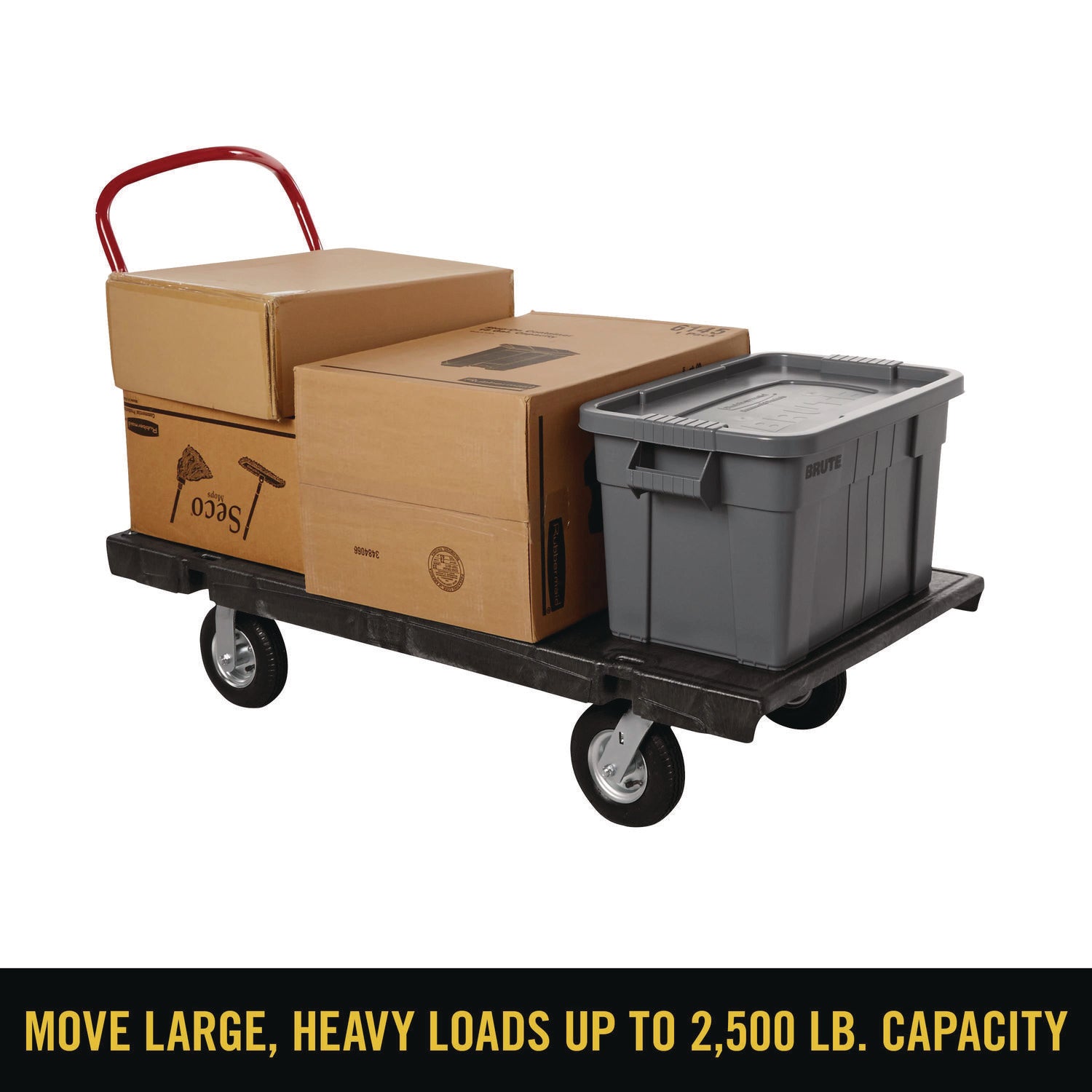Platform Truck, 2,000 lb Capacity, 30 x 60 x 7, Black
