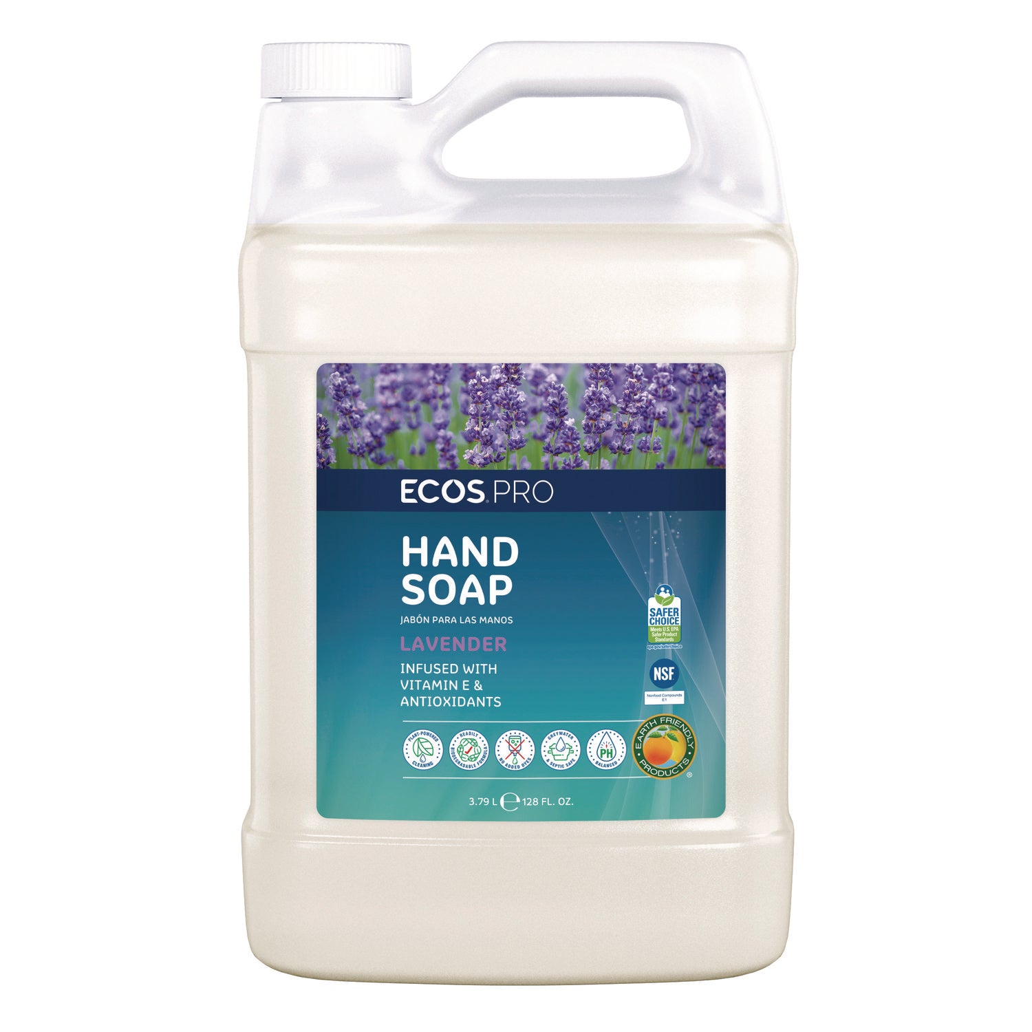 Liquid Hand Soap, Lavender Scent, 1 gal Bottle