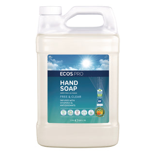 Liquid Hand Soap, Free and Clean Scent, 1 gal Bottle