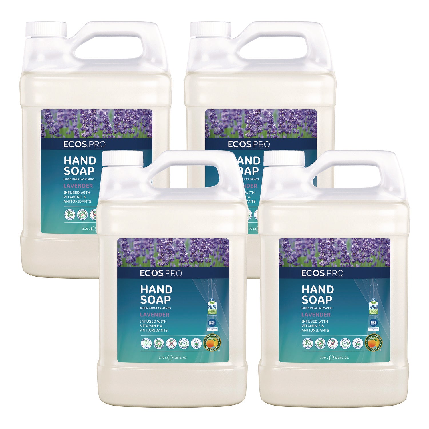 Liquid Hand Soap, Lavender Scent, 1 gal Bottle
