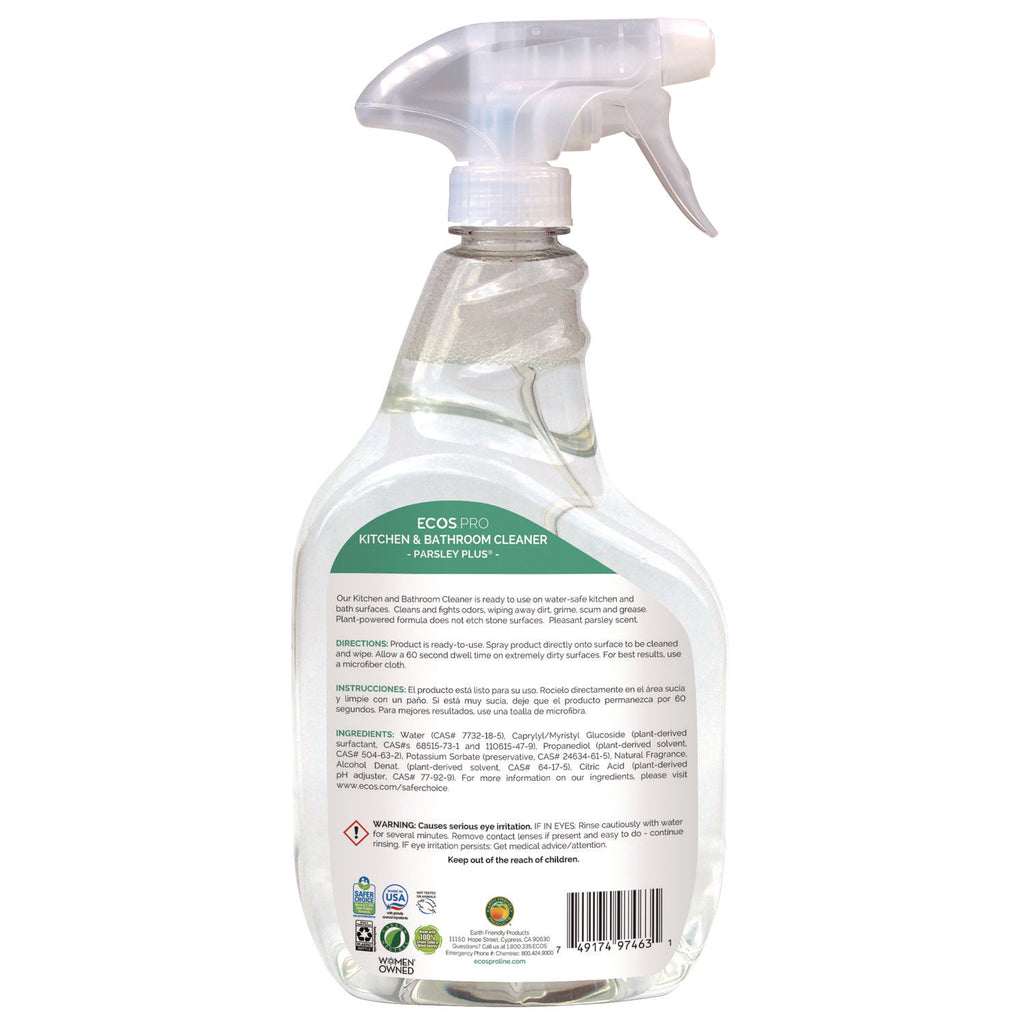Parsley Plus All-Purpose Kitchen & Bathroom Cleaner, 32 oz Spray Bottle