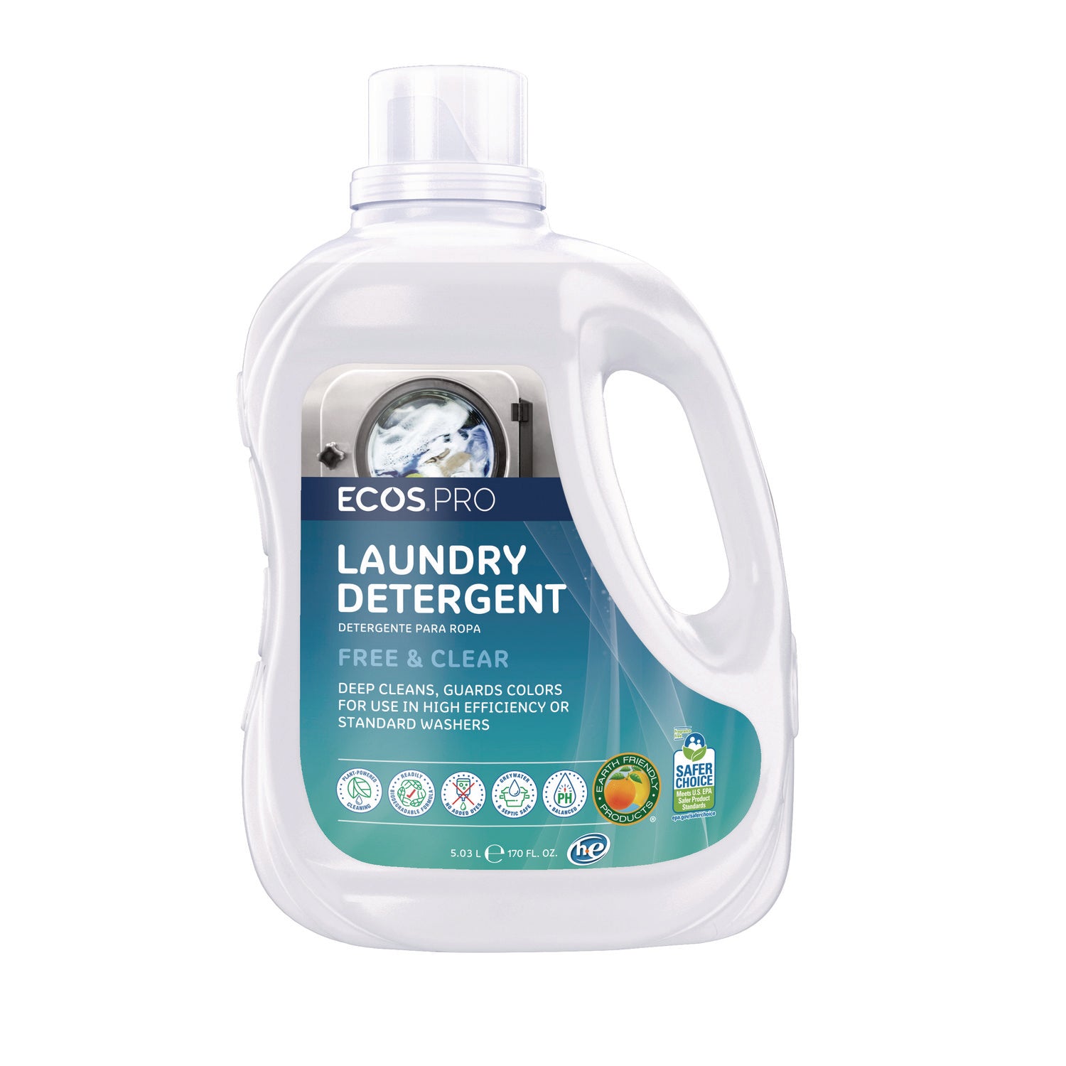 Laundry Detergent Liquid, 170 oz Bottle
