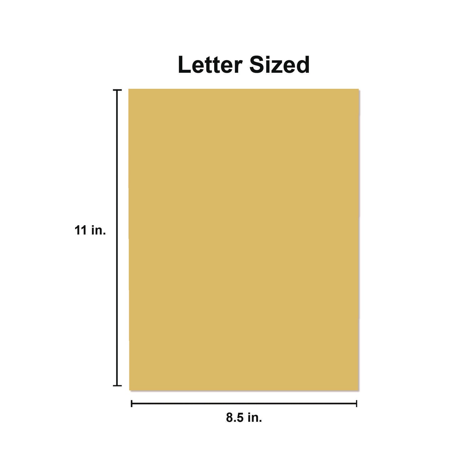 Deluxe Colored Paper, 20 lb Bond Weight, 8.5 x 11, Goldenrod, 500 Sheets/Ream, 10 Reams/Carton