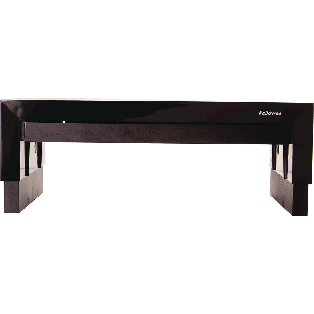 Designer Suites Monitor Riser, For 21" Monitors, 16" x 9.38" x 4.38" to 6", Black Pearl, Supports 40 lbs