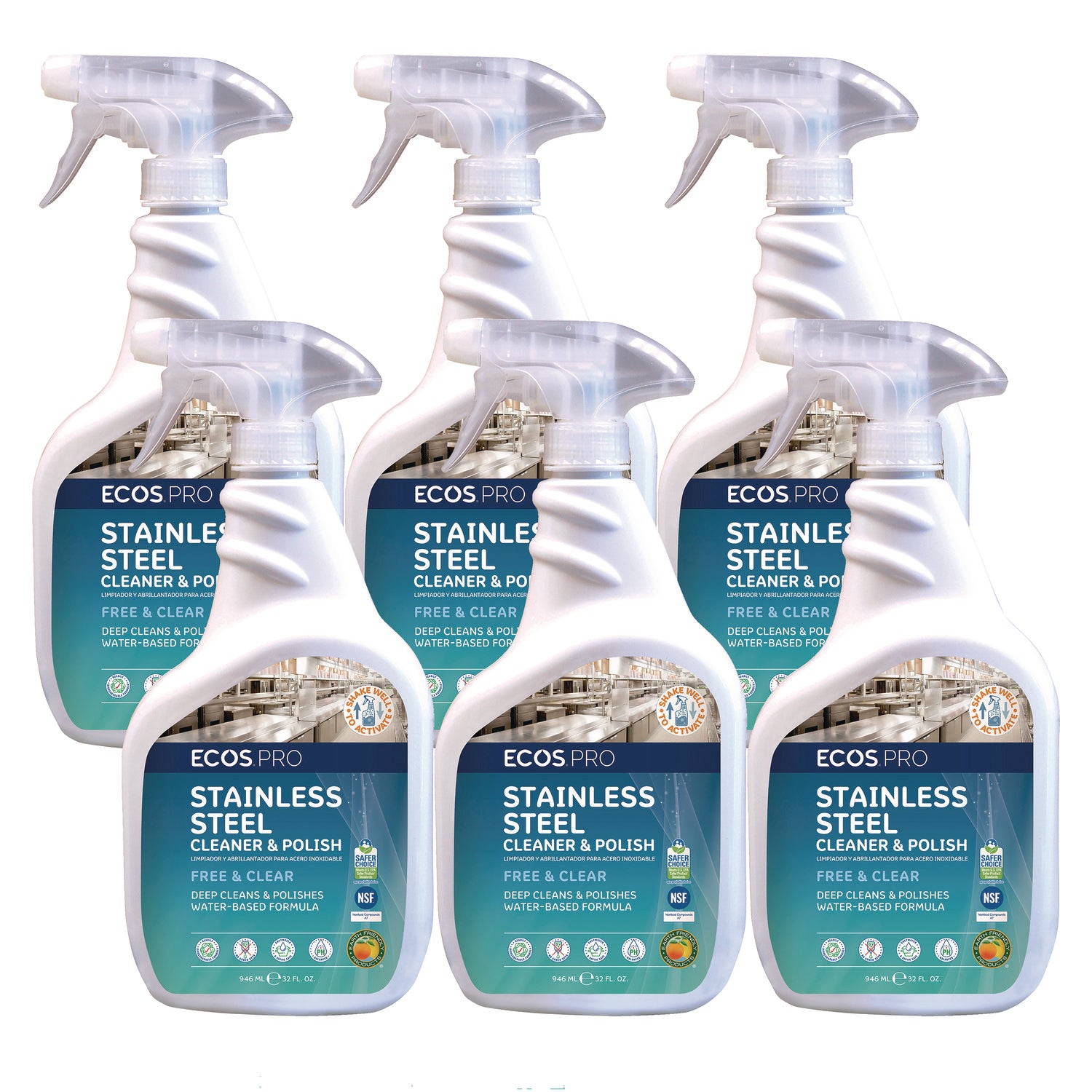 Stainless Steel Cleaner and Polish, 32 oz Spray